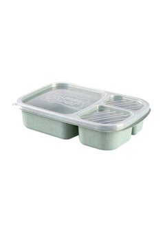 Buy 3-Grid Lunch Box With Lid Assorted 23.5x15x5centimeter in Saudi Arabia