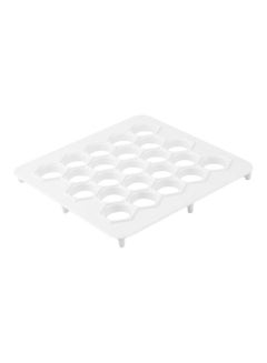 Buy Dumpling Maker Mould White 24x24x1.5centimeter in UAE