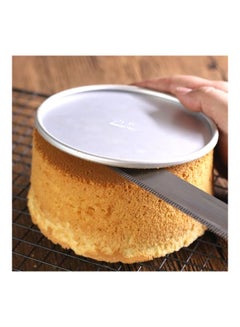 Shop Generic Round Shape Cake Baking Pan Silver 11 6x11 6x4 8centimeter Online In Dubai Abu Dhabi And All Uae