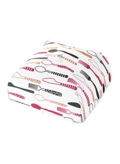 Buy Insulating Folding Food Lid Cover White/Red/Black 35x29x4cm in UAE