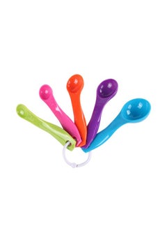 Buy 5-Piece Measuring Spoon Set Multicolour 12x5x3cm in UAE