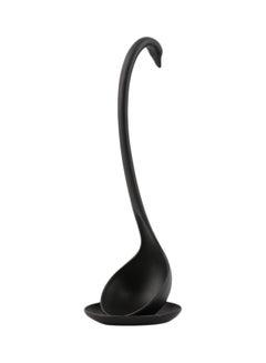 Buy Swan Designed Soup Ladle Black 10x11x29centimeter in UAE