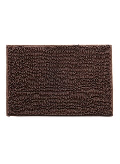 Buy Microfiber Anti-slip Water Absorbent Rug Coffee 28.00x7.50x23.00cm in Saudi Arabia