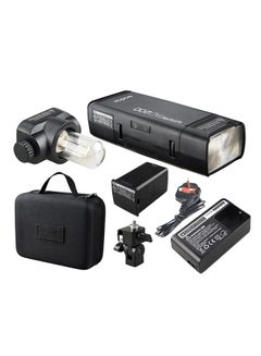 Buy AD200 Mini Flash Light With 2 Light Heads DSLR Camera Black in Saudi Arabia