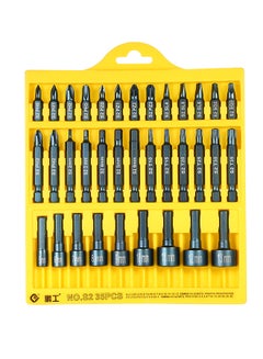 Buy 35-Piece Slotted Phillip Torx Hex Bits Sockets Set Drive Repair Tools Kit Multicolour 0.399kg in UAE