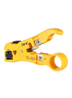 Buy Multifunctional Wire Stripper Cable Cutter Stripping Tool Yellow/Black 0.093kg in Saudi Arabia