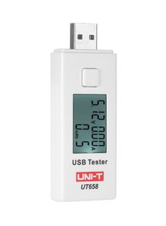 Buy Handheld LCD Digital USB Tester White 0.03kg in UAE