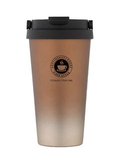 Buy Stainless Steel Vacuum Flasks Brown/Black in Saudi Arabia