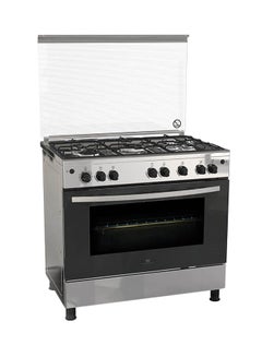 Buy 5-Burner Gas Cooker With Oven WNGB90JGUS Silver in Saudi Arabia
