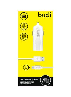 Buy USB Car Charger White in Saudi Arabia