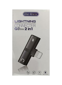 Buy Lighting 2 In 1 Connector Black in UAE