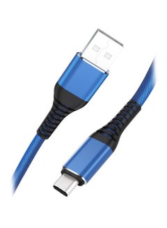 Buy Type-C Charging Cable Blue/Black in Saudi Arabia