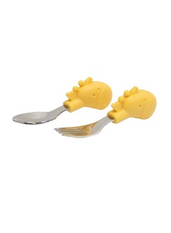 Buy 2-Piece Lola Palm Grasp Spoon And Fork Set in UAE