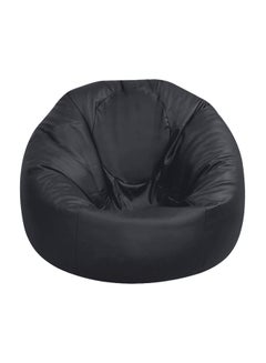 Buy Leather Bean Bag Black S in UAE