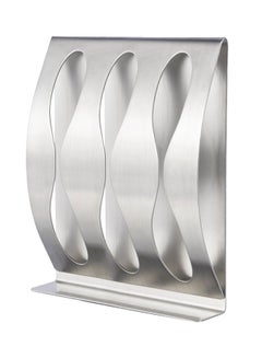 Buy Stainless Steel 3 Holes Toothbrush Holder Silver in Saudi Arabia