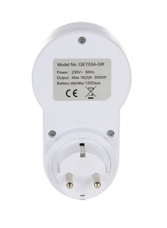 Buy Smart Socket Digital Timer White 0.161kg in UAE