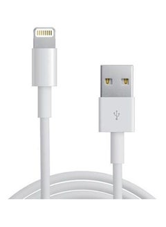 اشتري كابل USB للشحن ومزامنة البيانات لهواتف أبل 1متر أبيض في الامارات