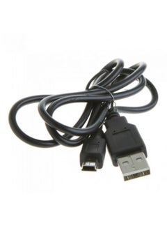 Buy USB 2.0 Male A To Mini B 5-Pin Data Cable Hi-Speed Black in Saudi Arabia