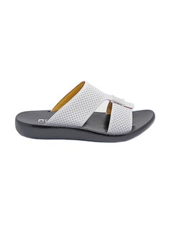 Buy Traditional Arabic Sandals White/Black in UAE