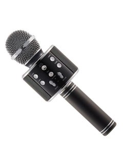 Buy Wireless Bluetooth Handheld Karaoke Microphone WS-858 Black in UAE