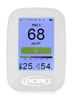 Buy LCD Digital Air  Quality Monitor  Detector XD564500 White in UAE