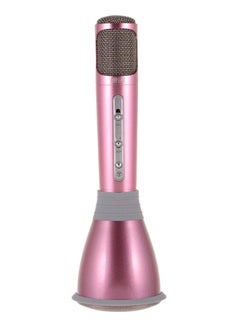 Buy Portable Bluetooth Microphone With Speaker Pink in UAE