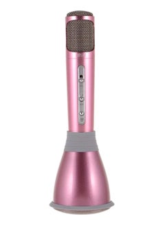 اشتري Portable Bluetooth Microphone With Speaker 4455300182 Pink في الامارات