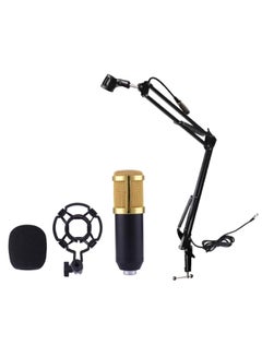 Buy Recording Condenser Microphone With Stand BM-800 Gold/Black in Saudi Arabia