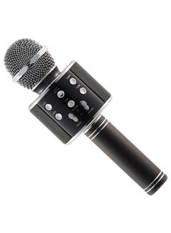 Buy Bluetooth Wireless Handheld Karaoke Microphone 3546800182 Silver/Black in Saudi Arabia
