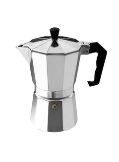 Buy Moka Espresso Percolator Coffee Maker Silver 9.2 x 9.2 x 19.5cm in Saudi Arabia