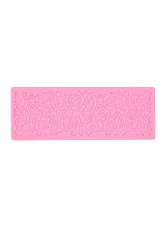 اشتري Lace Fondant Cake Gum Paste Embossing Mold لون وردي 18x6.5x0.4 سنتيمتر في الامارات