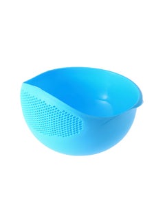 Buy Rice Wash Colander Strainer Sieve Drain Basket Blue in Egypt