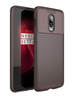 Buy Protective Case Cover For OnePlus 6T Brown in UAE