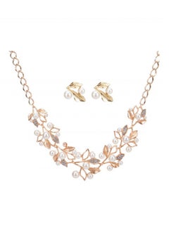 Buy Pearl Pendant Necklace Jewelry Set in UAE