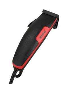 Buy Km-4801 Electric Wired Hair Clipper Black/Red in Saudi Arabia