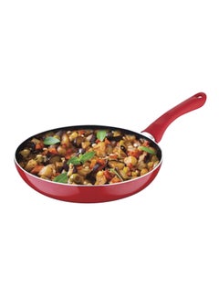 Buy Frypan With Lid Red 18cm in Saudi Arabia