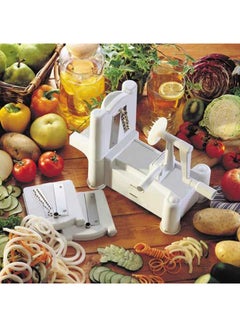 Buy 3-In-1 Turning Slicer White 16x23x25cm in Saudi Arabia