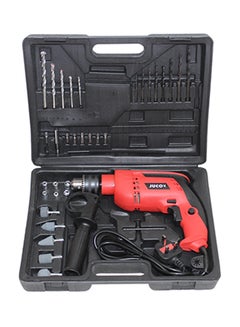 Buy Electric Drill With Plastic Case 500W Black/Red 13mm in UAE
