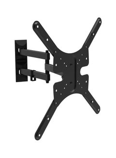 Buy FULL MOTION TV Wall Bracket, 1 Star, 400x400, upto 55 inches, 2 arms, Black Black in Egypt