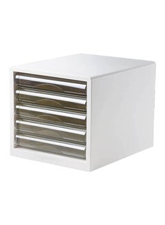 Buy 5 Drawers Document Box White in UAE