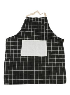 اشتري Cotton Printed Apron أسود/أبيض 23x24x1 سنتيمتر في الامارات