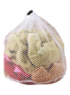 اشتري Mesh Bags Drawstring Net Laundry Saver Household Cleaning Tools أبيض 30x40 سنتيمتر في السعودية