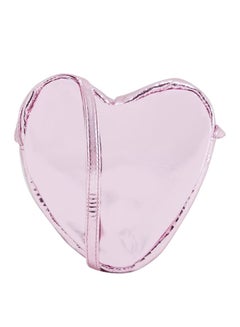 اشتري Kids Metallic Heart Crossbody Bag Pink في السعودية