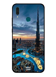 Buy Downtown View Printed Protective Case Cover For Huawei Y9 2019 Multicolour in UAE