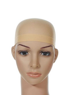 Buy High Elastic Stocking Net Cap Care Hair Net Wig Beige in Saudi Arabia