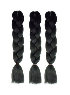 Buy 38 Piece African Braids Hair Extension Wigs Black in UAE
