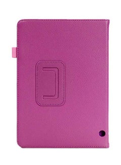 Buy Folio Case Cover For Huawei MediaPad T3 9.6-Inch Rose Red in Saudi Arabia