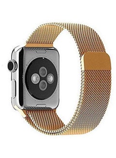 Generic Milan Metal Stainless Steel Magnetic Apple Watch Strap Band  42mm[Gold] UAE | Dubai, Abu Dhabi