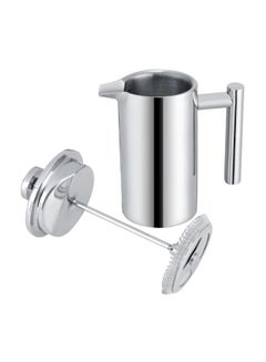 Buy Stainless Steel Coffee Maker French Press 350ML Silver 17x8x8centimeter in Saudi Arabia