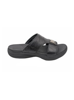 Buy Flat Arabic Sandal Black in UAE